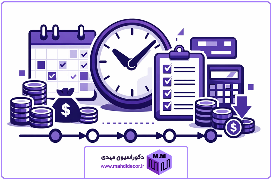 زمانبندی | دکوراسیون داخلی شهرکرد